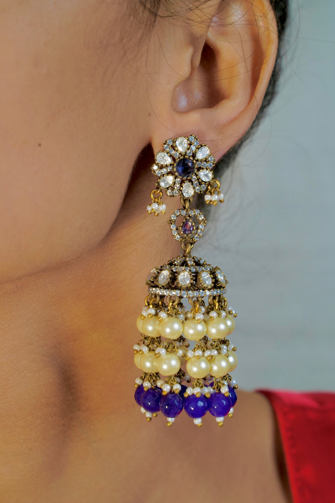Victorian Polki Majestic Earrings