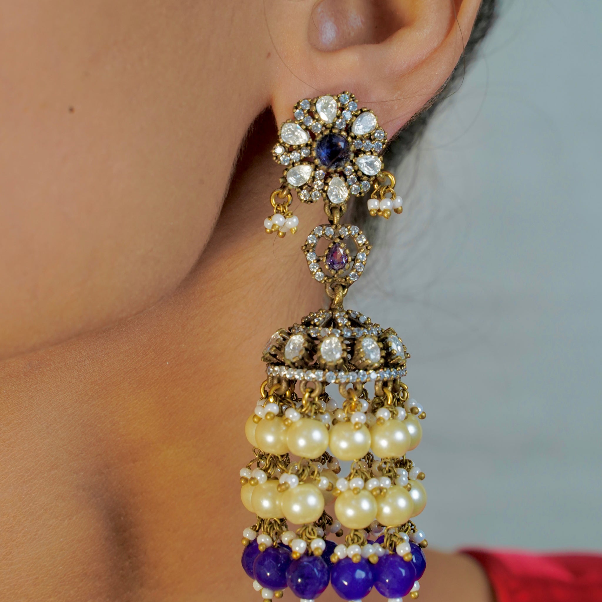 Victorian Polki Majestic Earrings