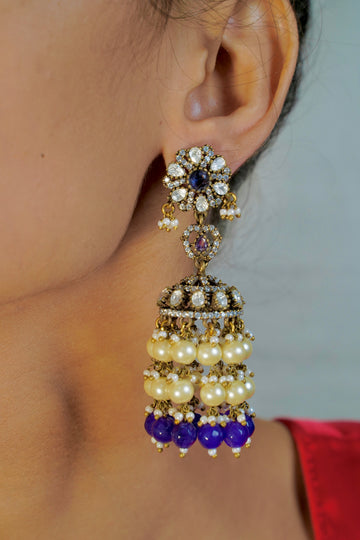 Victorian Polki Majestic Earrings