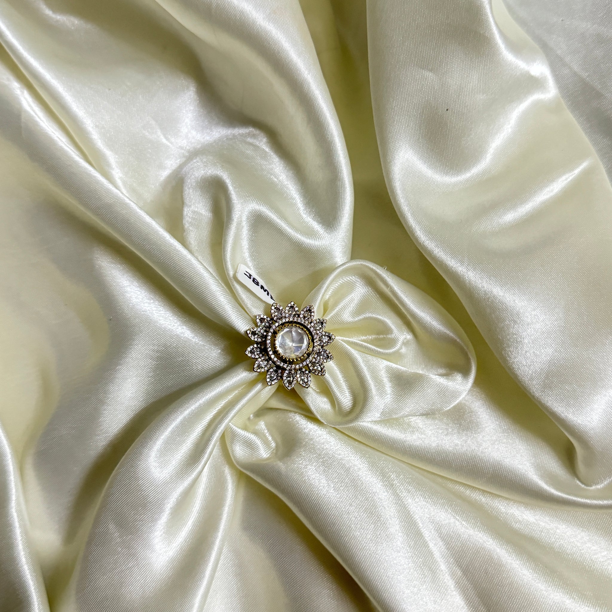 Victorian White Lily Diamond Ring