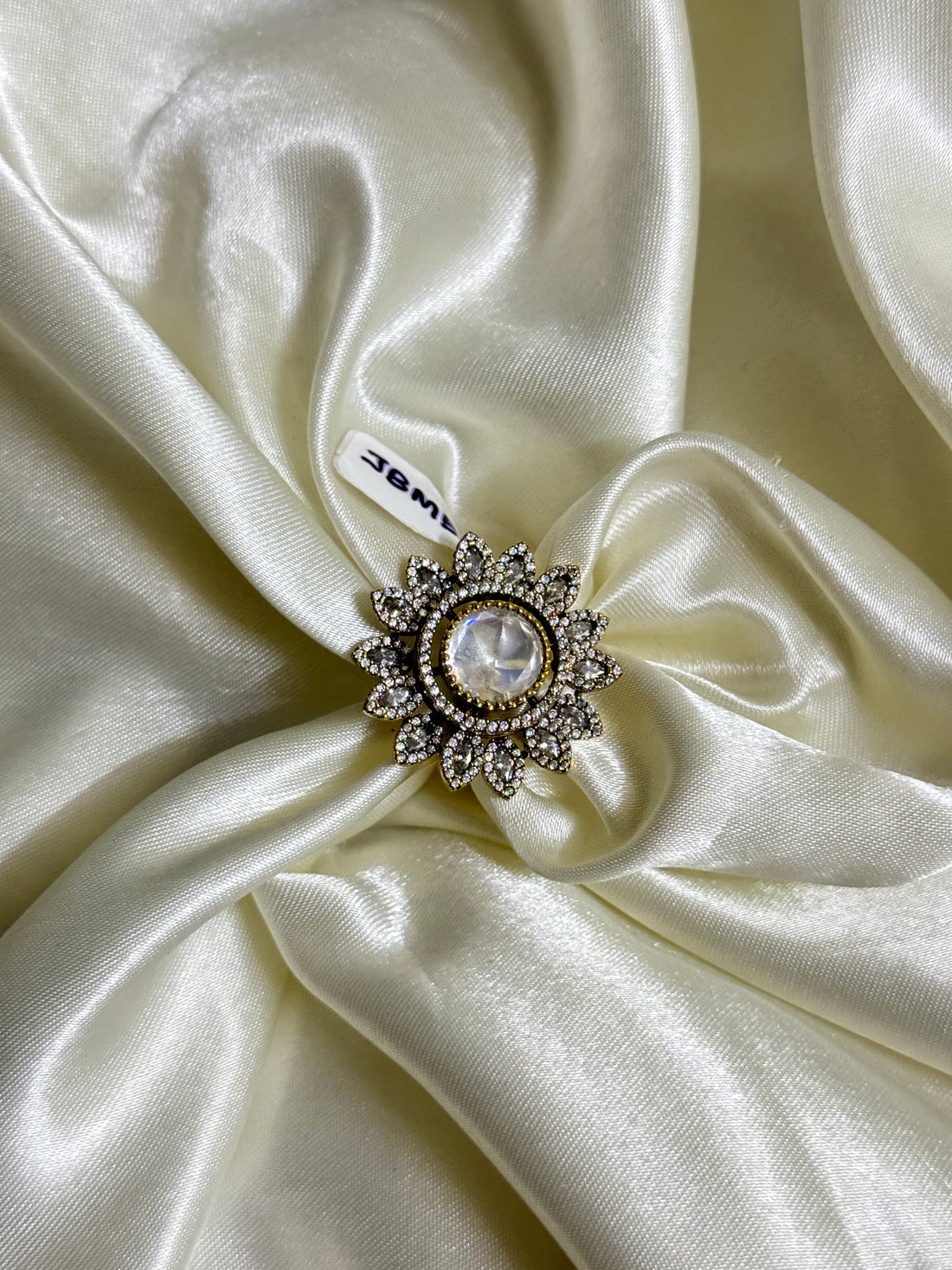 Victorian White Lily Diamond Ring