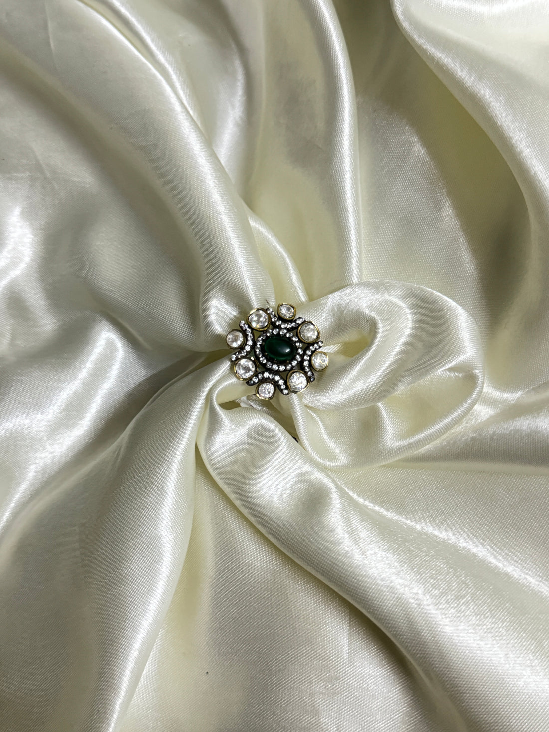 Victorian Era Emerald Solitaire Ring