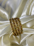 Kemp AD Gold Bangles - Set of 4 - Jewels by Meena