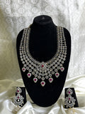 Victorian Red Stone Elegance Necklace (combo) - Jewels by Meena