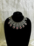 Victorian Red Stone Elegance Necklace (combo) - Jewels by Meena