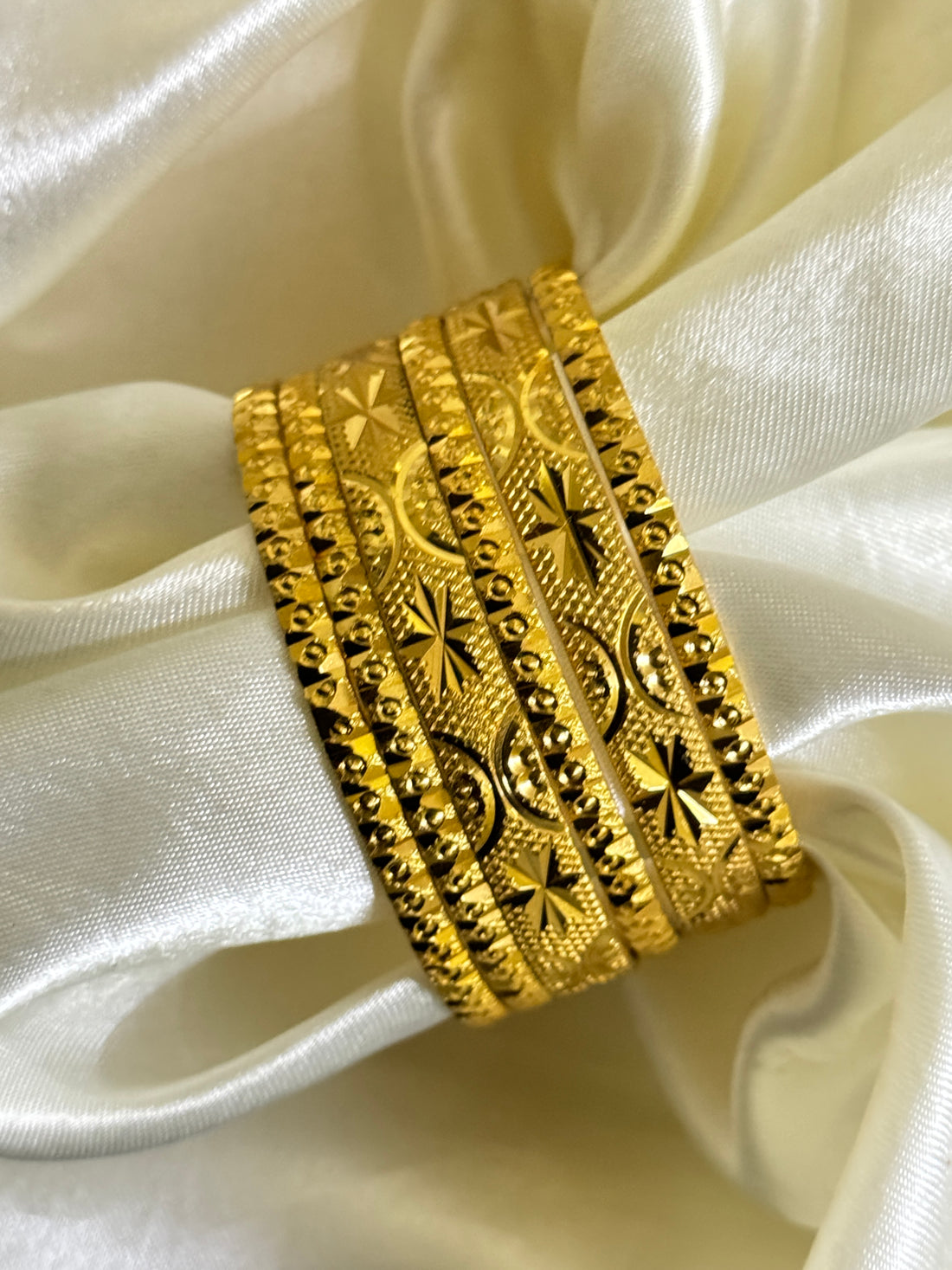 Delicate Golden Bangles