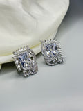 Sparkling Clear Stone Earrings - Effortless Glamour