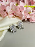 Sparkling Clear Stone Earrings - Effortless Glamour