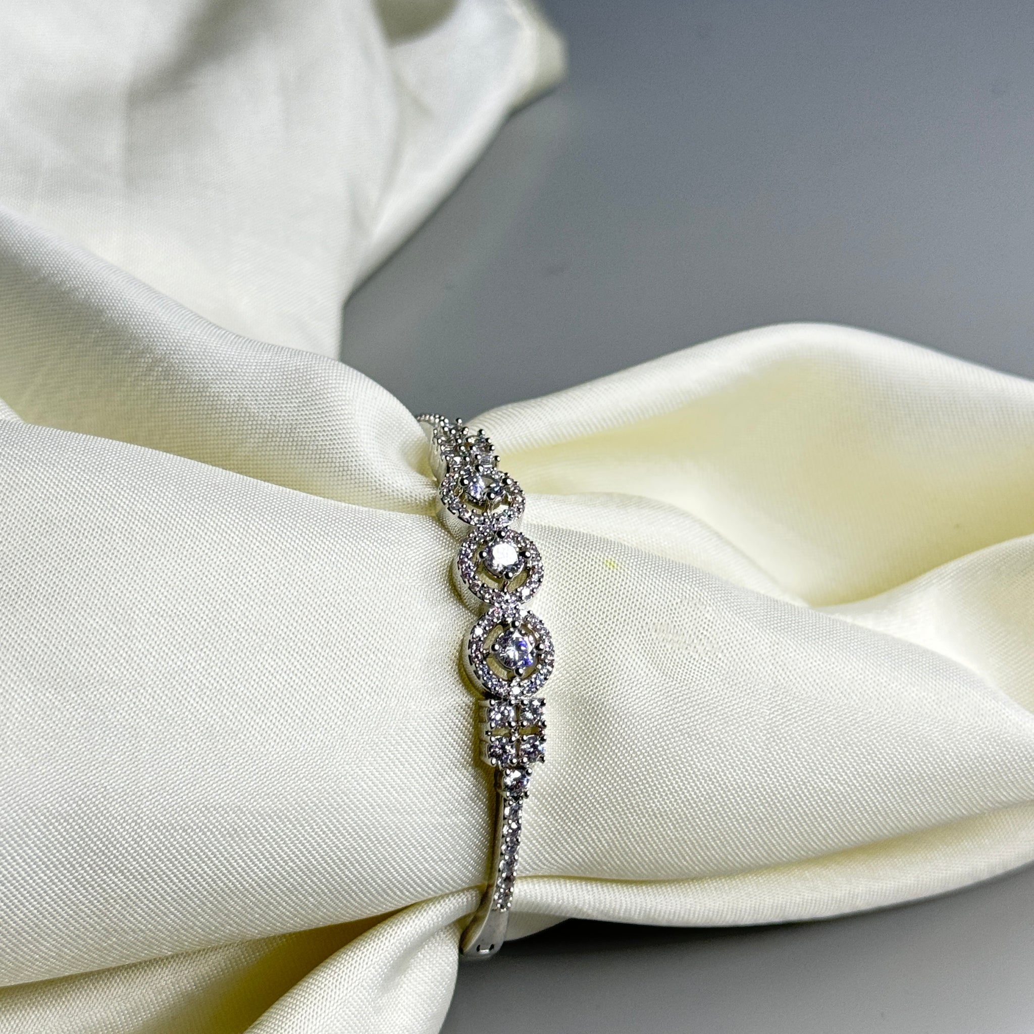 "Charming Crystal Finish Bracelet - Timeless Beauty"