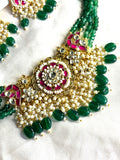 Emerald Pachi Kundan Choker Necklace - Jewels by Meena
