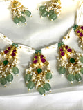 Pearl Chain with Butterfly Pendant Pachi Kundan - Jewels by Meena
