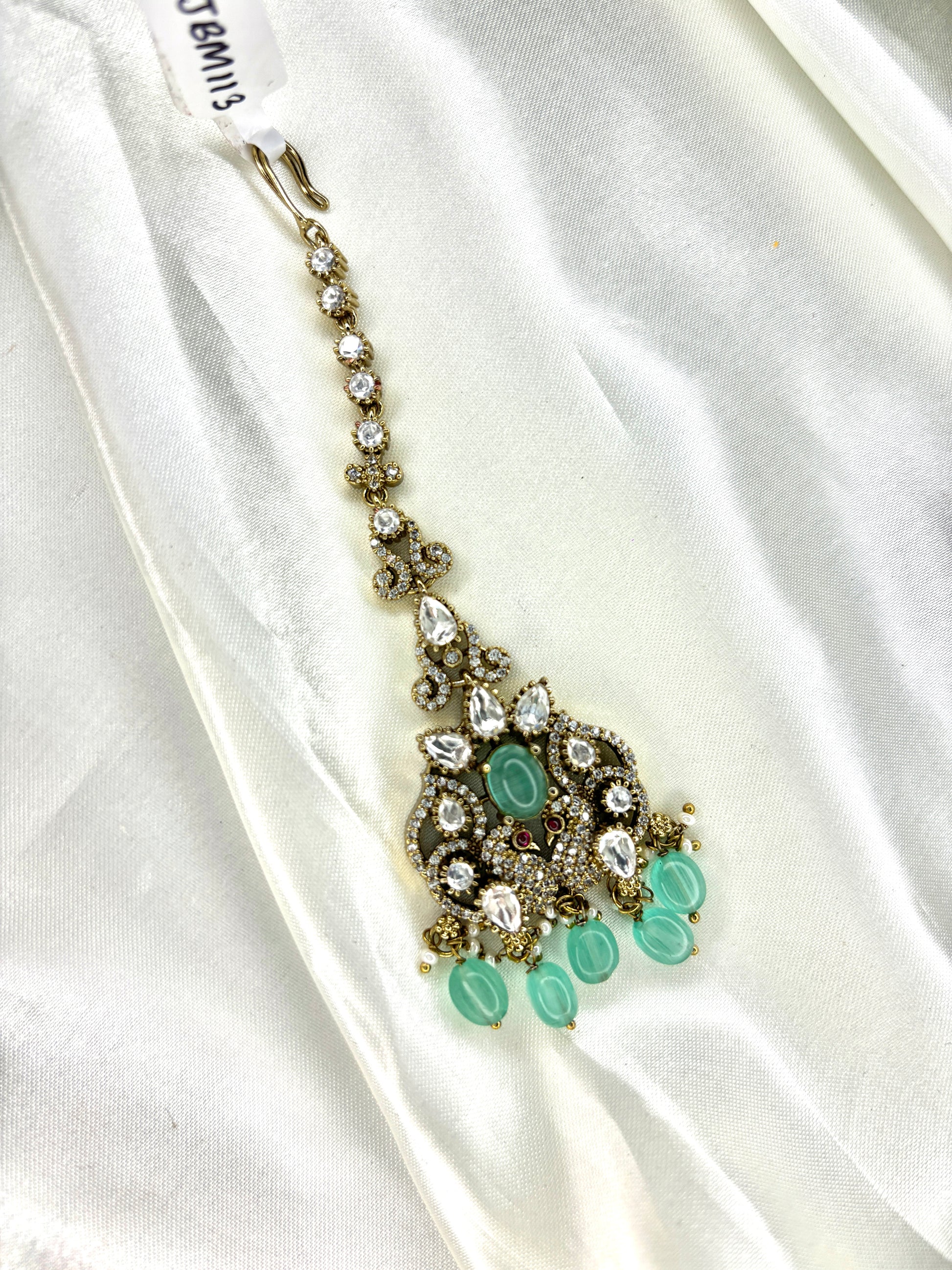 Minimal Victorian Moissanite Maangtikka - Jewels by Meena