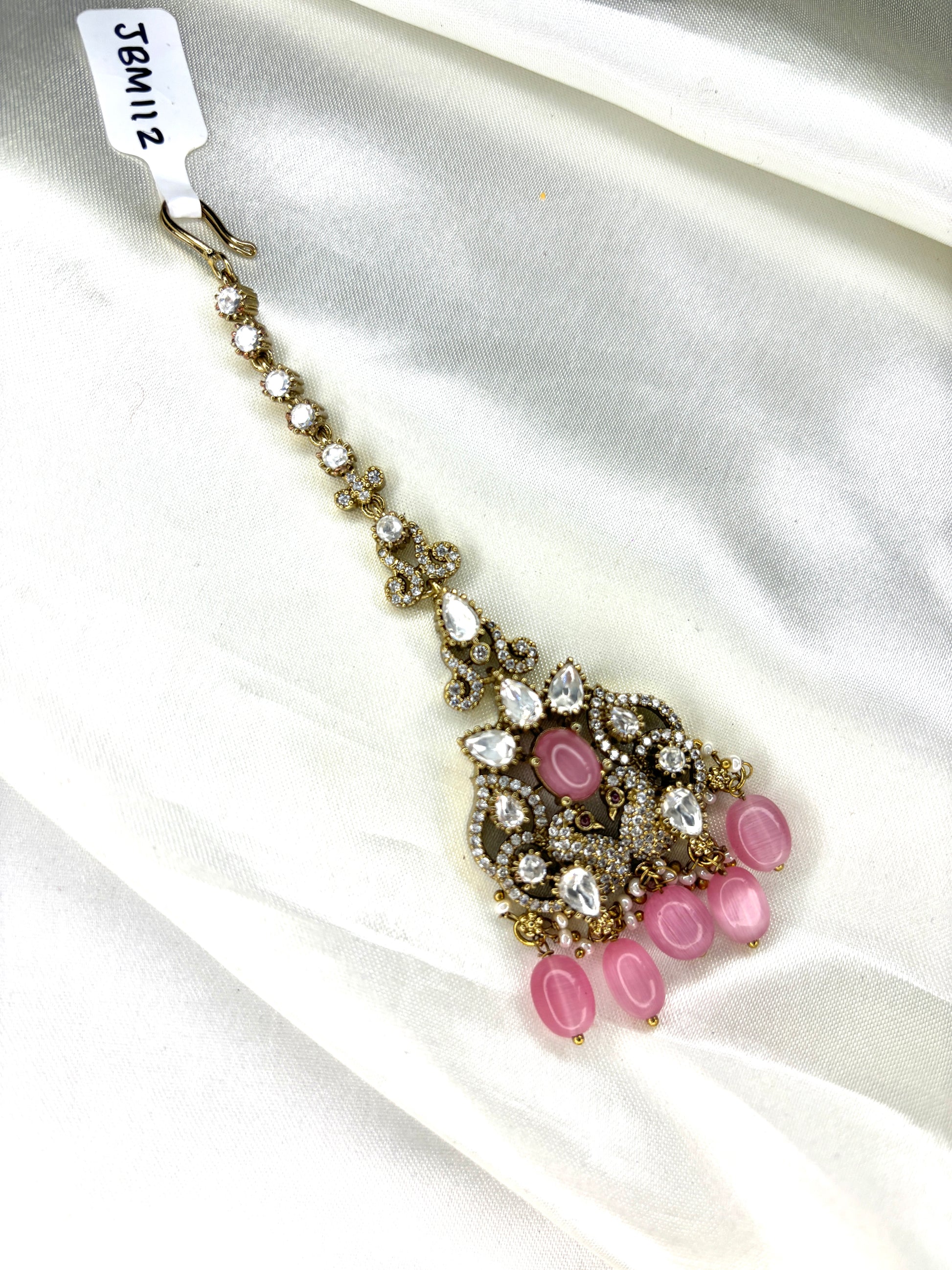 Minimal Victorian Moissanite Maangtikka - Jewels by Meena