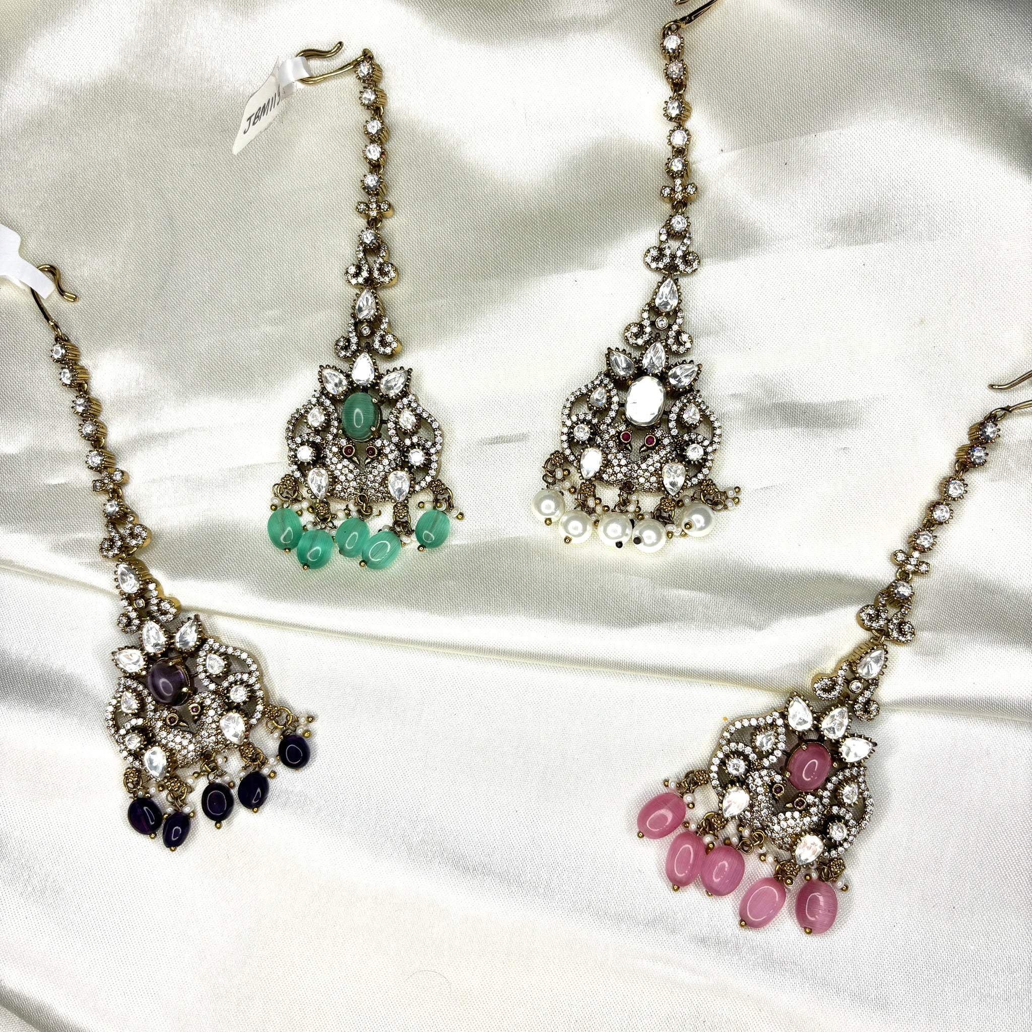 Minimal Victorian Moissanite Maangtikka - Jewels by Meena