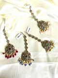 Peacock Victorian AD Maangtikka - Jewels by Meena