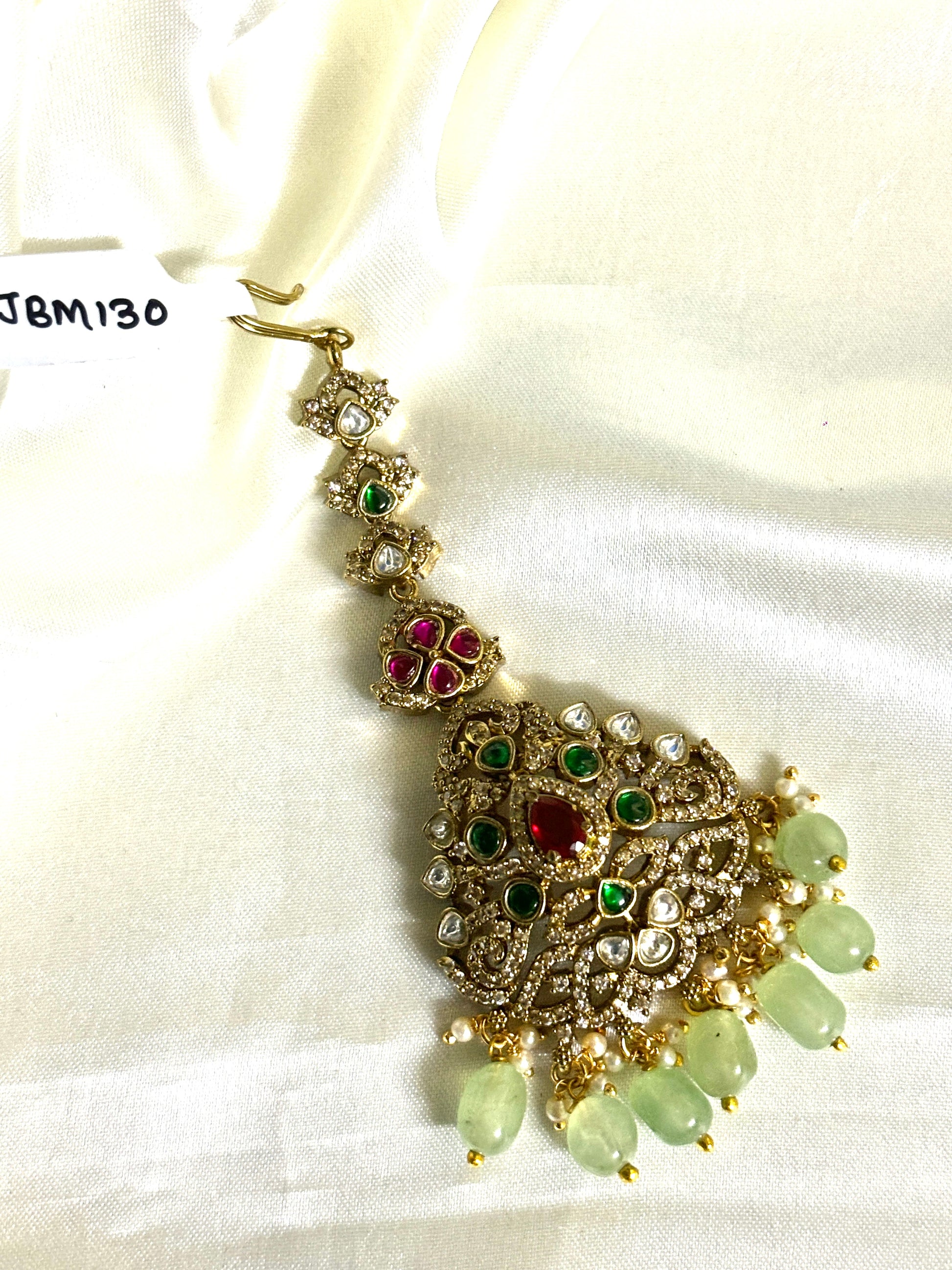 Jadau Victorian Bridal Maangtikka - Jewels by Meena