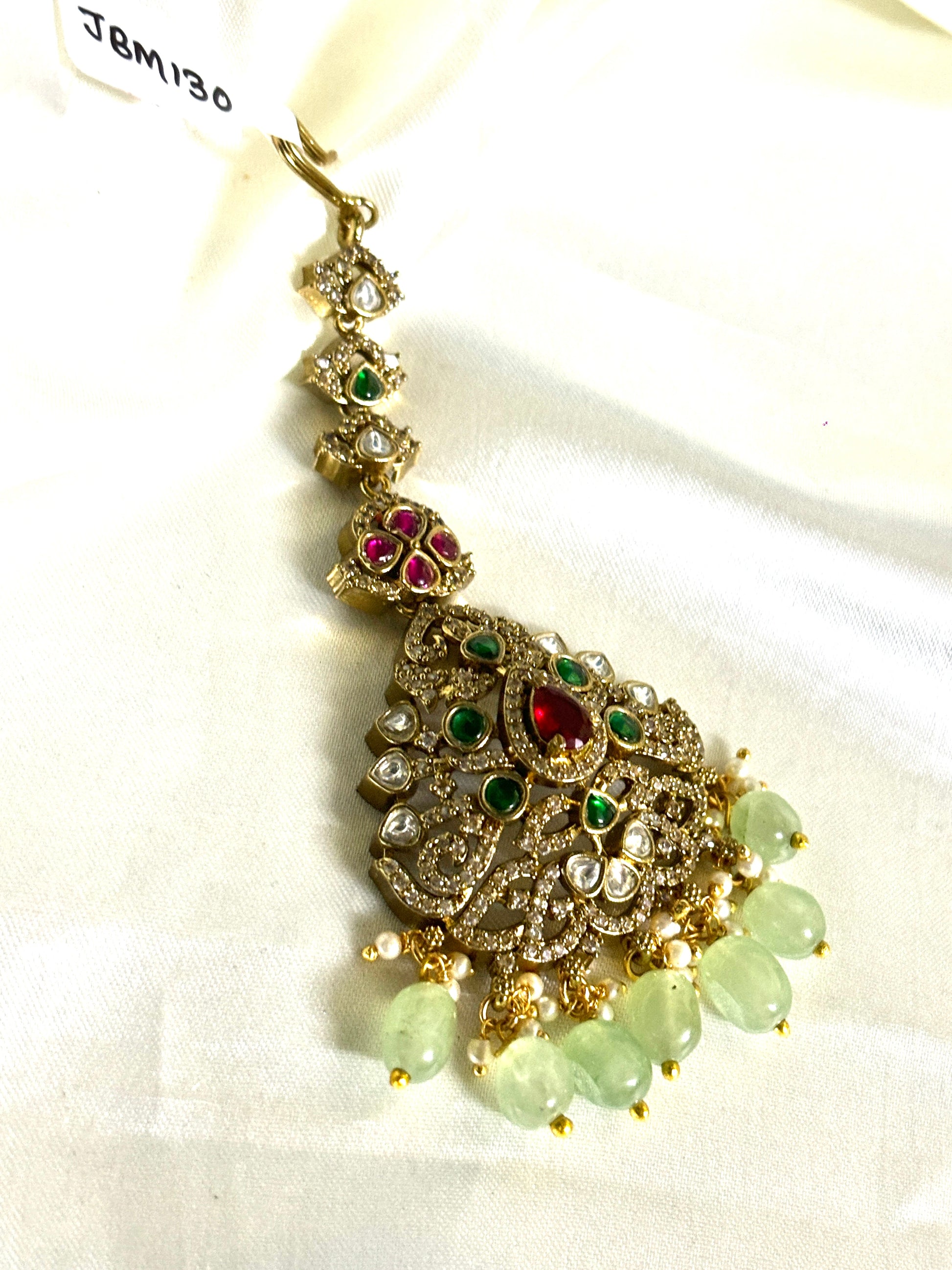 Jadau Victorian Bridal Maangtikka - Jewels by Meena