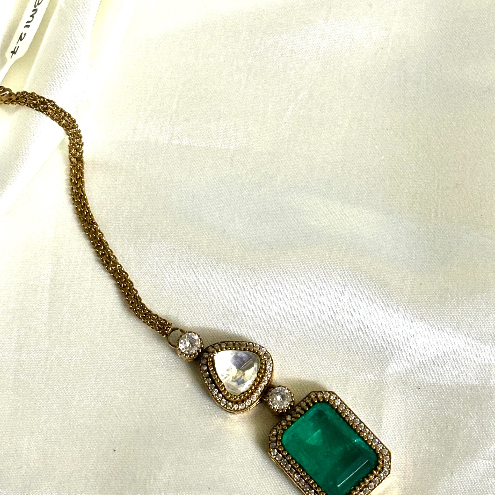 Polki Doublet Victorian Maangtikka - Jewels by Meena