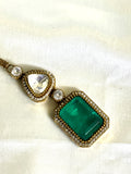 Polki Doublet Victorian Maangtikka - Jewels by Meena