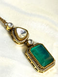 Polki Doublet Victorian Maangtikka - Jewels by Meena