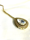 Minimal Polki Teardrop Maangtikka - Jewels by Meena