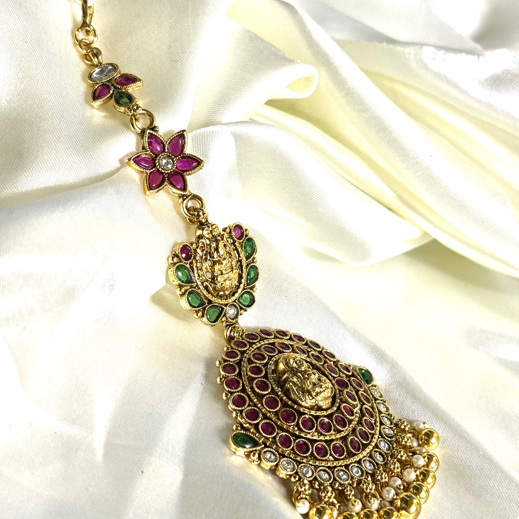 Lakshmi Kemp Maangtikka Golden - Jewels by Meena