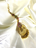 Temple Antique Golden Maangtikka - Jewels by Meena