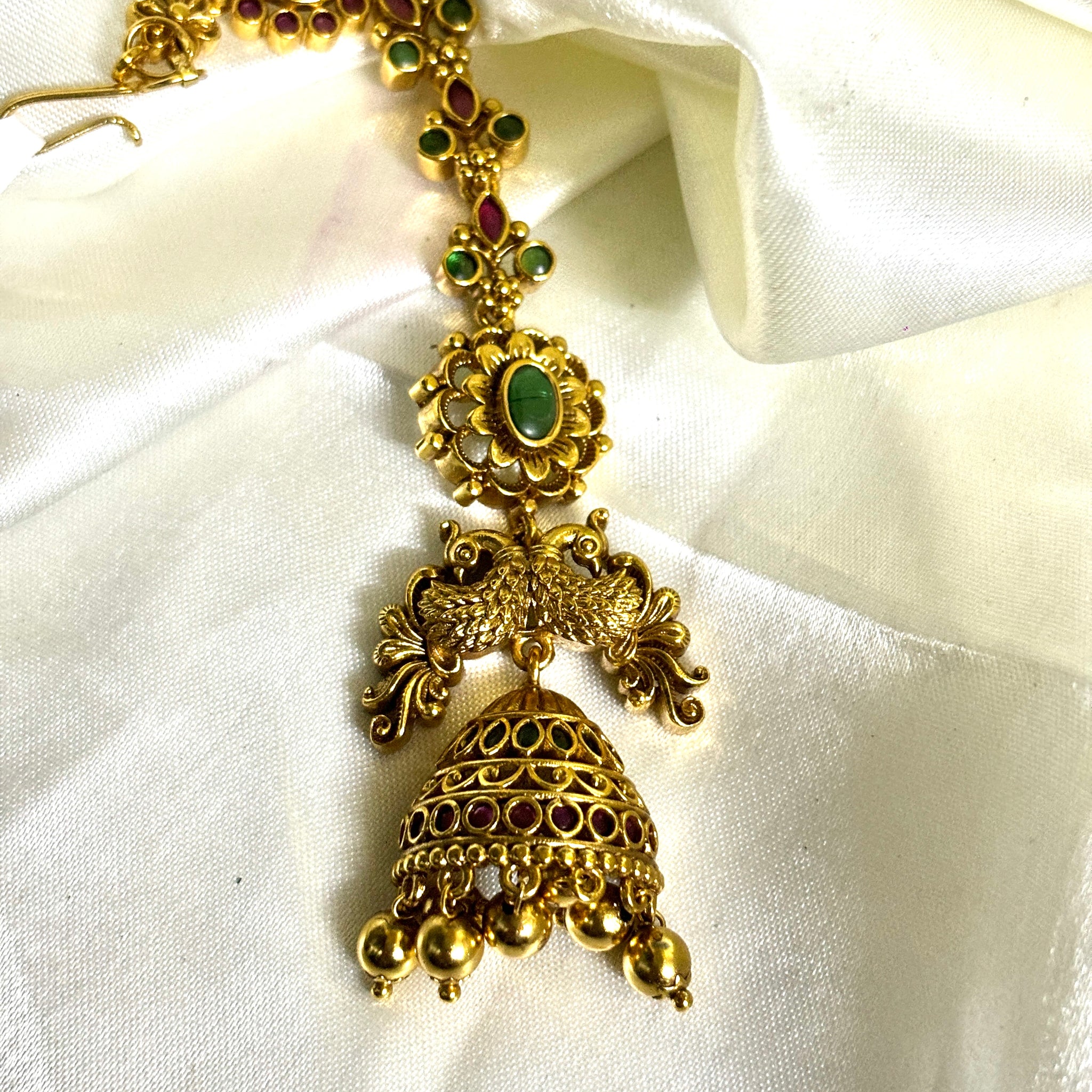 Elegant Jhumka Design Maangtikka - Jewels by Meena