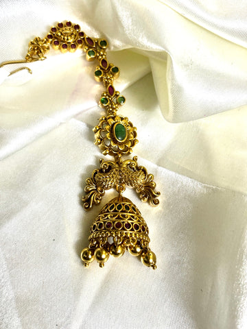 Elegant Jhumka Design Maangtikka - Jewels by Meena