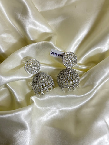 AD Jhumka - White